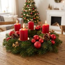 Artikel Mini Weihnachtskugeln Rot Matt/Glänzend Ø2,5cm 22 St