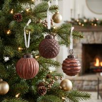 Artikel Christbaumschmuck Vintage Weihnachtsschmuck Glas Ø5cm 9St