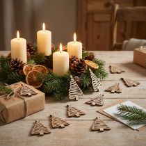 Artikel Streudeko Weihnachten Tannenbaum Natur 3x4,5cm 72 St