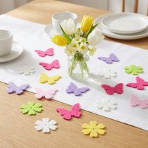 Artikel Streudeko Frühling Schmetterling Blumen 6 Farben 4cm 72 St