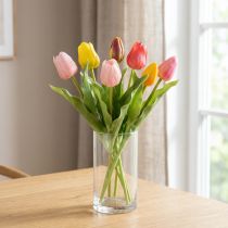 Artikel Künstliche Tulpen Rustikale Frühjahrsdekoration für jede Tischvase 30cm 7St