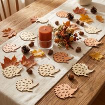 Artikel Tischdeko Herbst Streudeko Igel Holz B4cm H3cm 72 St