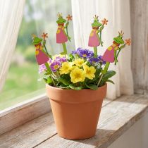 Artikel Blumenstecker Froschkönig Dekostecker Holz 8cm 12 St