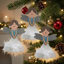 Artikel Weihnachtsdeko Figuren Christbaumschmuck Holz 14,5x10cm 6St