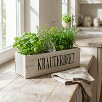Artikel Vintage Blumenkasten Holz Kräuterkasten 35×11×15cm