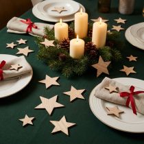 Artikel Streudeko Weihnachten Sterne Natur Braun Ø3–5,5cm 48 St