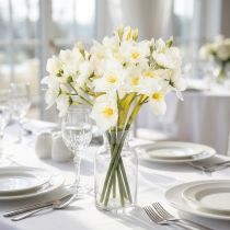 Artikel Narzissenzweig für saisonale Hochzeitsarrangements wunderschön 33cm 6St