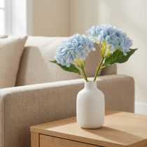 Artikel Kunstblume Hortensie naturgetreu für Wohnzimmer Dekoration 34cm 3St