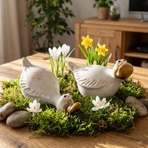 Artikel Keramik Ente Dekofigur für den perfekten Hingucker im Wohnzimmer 13cm 2St
