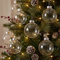 Artikel Weihnachtskugel Glas Ø6cm klar 24 St