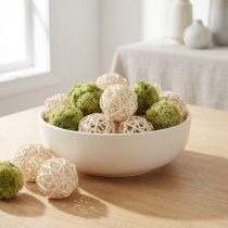 Artikel Rattanball gebleicht Ø4cm 24 St