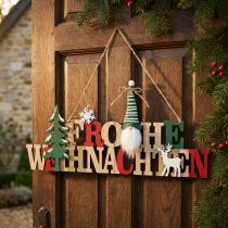 Artikel Holz Schriftzug Frohe Weihnachten Türdeko Weihnachten