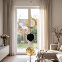 Artikel Hängedekoration Fenster Kreise und Scheiben modern für jedes Raumdesign 80cm