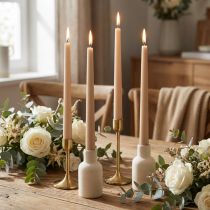 Spitzkerzen Beige 250mm Wenzel 12 Stück