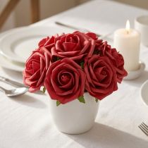 Artikel Foam Rose Schaumstoff Rot Künstliche Rosen 7,5cm 18 St
