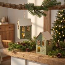 Artikel Filzhaus Christbaumschmuck Grün LED Deko 2er Set