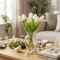 Artikel Künstliche Tulpe realistische Dekoration Langlebige Kunstblume für zuhause 21cm 6St