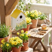 Artikel Vogelhaus dekorativ mit Blumenmuster für Innenbereich und Balkon 21cm