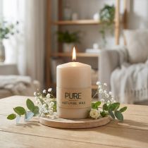 Artikel PURE Stumpenkerze Beige Wenzel Kerzen 90/60mm