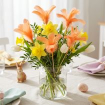 Artikel Deko Federn Orange Vogelfedern am Stab 36cm 12 St