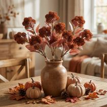 Artikel Fette Henne Rot Sedum Mauerpfeffer Kunstblumen 41cm 3St