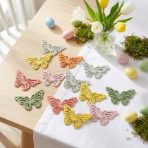 Artikel Streuer Holzschmetterling Bunte Streudeko 4,5×3cm 48 St