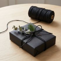 Artikel Juteband Jutekordel Band Jute Schwarz Dekoband Ø3mm 200m