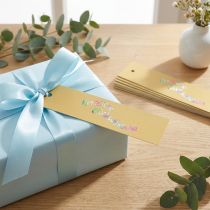Artikel Geschenkanhänger Herzliche Glückwünsche 20x4,5cm 12St