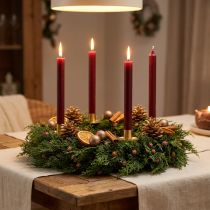 Artikel Tannenkranz Thuja mit Knospen Basis Rebenkranz Ø50cm