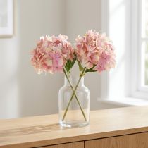 Artikel Elegante Künstliche Hortensie in Pastellrosa 58cm 2St
