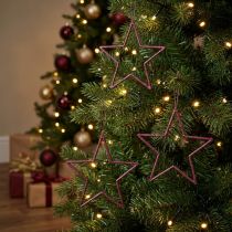 Artikel Deko Sterne Weihnachtsbaum Berry Glitter Lila Ø12cm 12 Stück