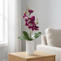 Artikel Kleine Orchidee Phalaenopsis Künstliche Blume dunkellila 30cm