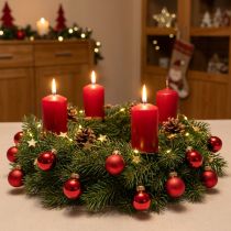 Artikel Mini Weihnachtskugel Rot Matt und glänzend Ø2,5cm 22 St