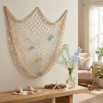 Artikel Maritimes Fischernetz, Deko-Netz mit Muscheln 100×120cm