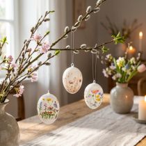 Artikel Ostereier Frühlingsmotive Blumen Motiv Hochwertige Osterdekoration 6cm 6St