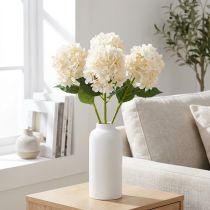 Artikel Kunstblume Hortensie hochwertig für dekorative Wohnräume 62cm