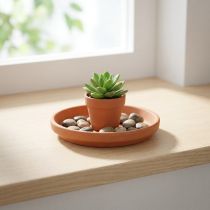 Artikel Topf-Untersetzer, Terrakotta, Futterschale, Gesteckunterlage Ø8,8cm
