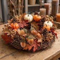 Artikel Künstliche Eicheln am Draht Deko für Herbstkranz 3cm 6 St