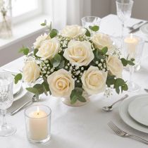 Artikel Foamrosen Schaumrosen Vanilla Künstliche Rosen Ø6cm 27 St