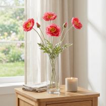 Artikel Mohnblumen Künstlich Rosa Kunstblumen Ø6–7cm L78cm 3St
