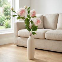 Artikel Seidenblume Pfingstrose künstlich Hellrosa, Weiß 135cm