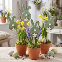 Artikel Filz-Osterhase auf Holzstab – Niedliche Deko-Stecker für Frühling & Ostern 12cm 12St