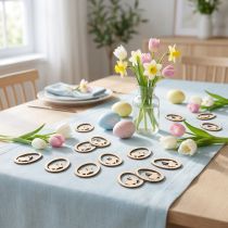 Artikel Streudeko Ostern zum Basteln Hase Ei Holz Natur 4cm 72St