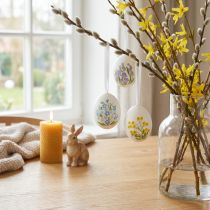 Artikel Ostereier mit zarten Blütenmotiven für festliche Osterdeko in Wohnzimmer 6cm 6St