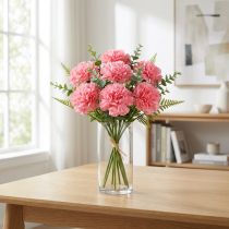 Artikel Künstliche Nelke Pink 25cm 7St Künstliche Pflanze wie echt !
