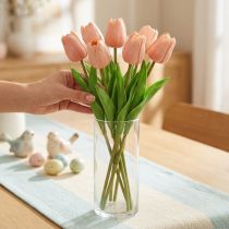 Artikel Künstliche Tulpen Real-Touch Pfirsich Rosa 38cm Bund à 7 St