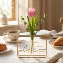 Artikel Reagenzglashalter Metall Reagenzglas Deko Vase 11,5cm