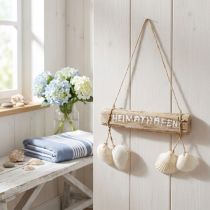 Artikel Treibholz Deko maritim Wandschmuck Heimathafen 22cm