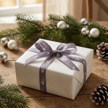 Artikel Geschenkband Sterne Weihnachtsband Lila Band 15mm 20m