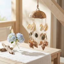 Artikel Windspiel Maritime Deko mit Kokos Natur Ø12,5cm 48cm